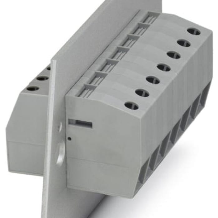 Phoenix Contact HDFK 25 Series Feed Through Terminal Block, 25-Contact, 15.1mm Pitch, Panel Mount, 1-Row, Screw