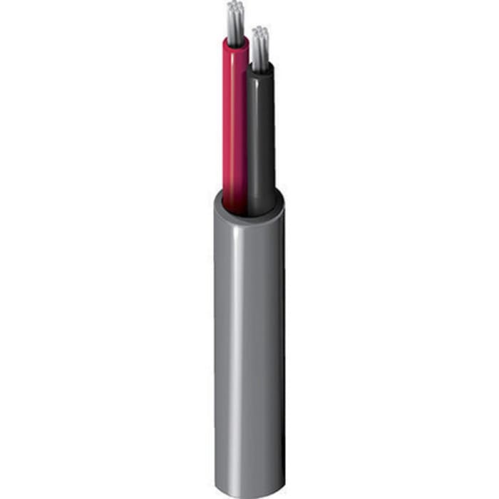 Belden8205 Series 2 Core Speaker Cable, 0.5 mm² CSA Unscreened, 4.57mm od, 305m, Chrome