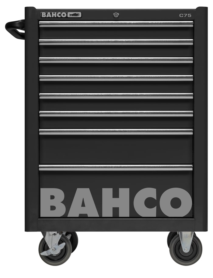 1475K8 Bahco, Carro de herramientas Bahco de Acero inoxidable (parte  superior) con 8 cajones, 501mm (l.) x 677mm (an.) x 985mm (alt.), 176-2451