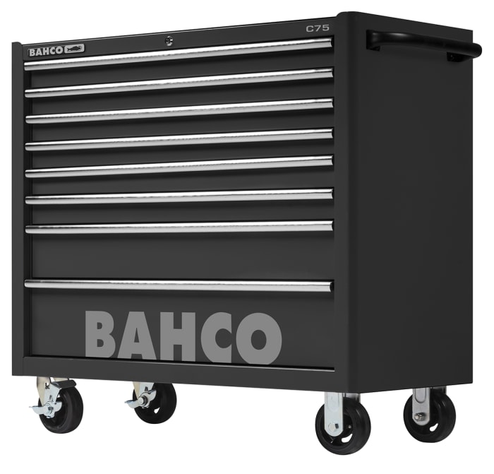 Bahco 8 Drawer Solid Steel Wheeled Tool Trolley