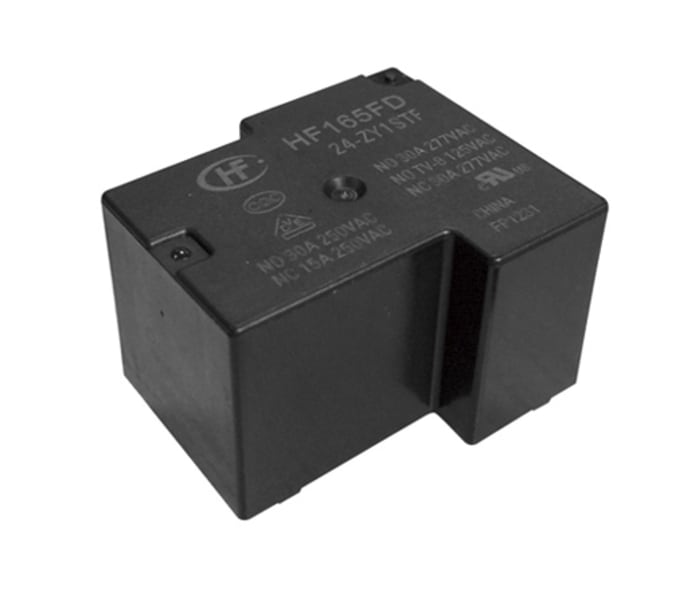 Relais de puissance Hongfa Europe GMBH HF165FD, 1 NO, bobine 12V c.c. Montage sur CI 900mW