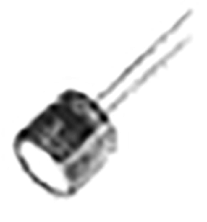 Panasonic 47 μF Capacitor 25 V dc, Through Hole Radial Lead