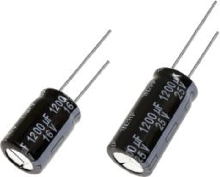 Panasonic 220 μF Capacitor 100V dc, Radial, Through Hole Radial Lead
