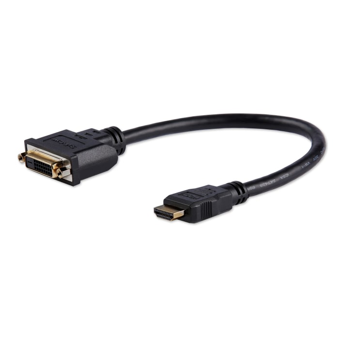 HDDVIMF8IN StarTech.com | StarTech.com 1920x1200 HDMI 1.4 HDMI to Female DVI-D Dual Link Cable, 20cm | | RS Components
