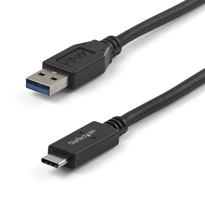 Cable USB 3.1 StarTech.com, con A. USB A Macho, con B. USB C Macho, long. 1m, color Negro