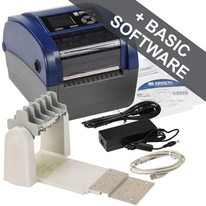 Brady BBP12 Series BBP12-EU+Unwinder Label Printer With Optional Keyboard,  Type E Plug | Brady | RS Components Indonesia