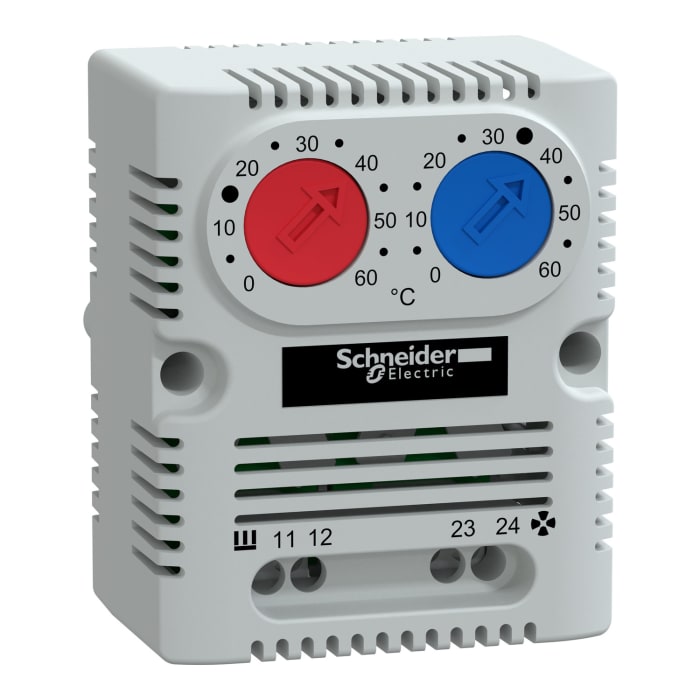 Schneider Electric ClimaSys CC 1NO/1NC Enclosure Thermostat, 250 V, 0 → +60 °C