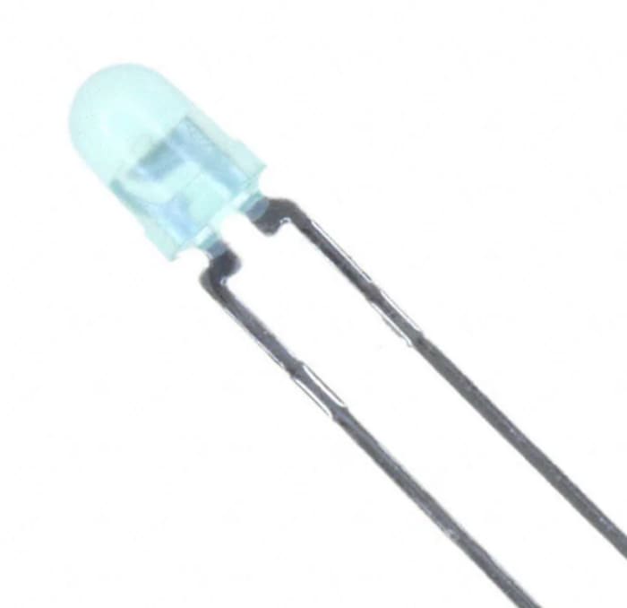 Broadcom1.8 V Green LED 3mm Through Hole, HLMP HLMP-1790