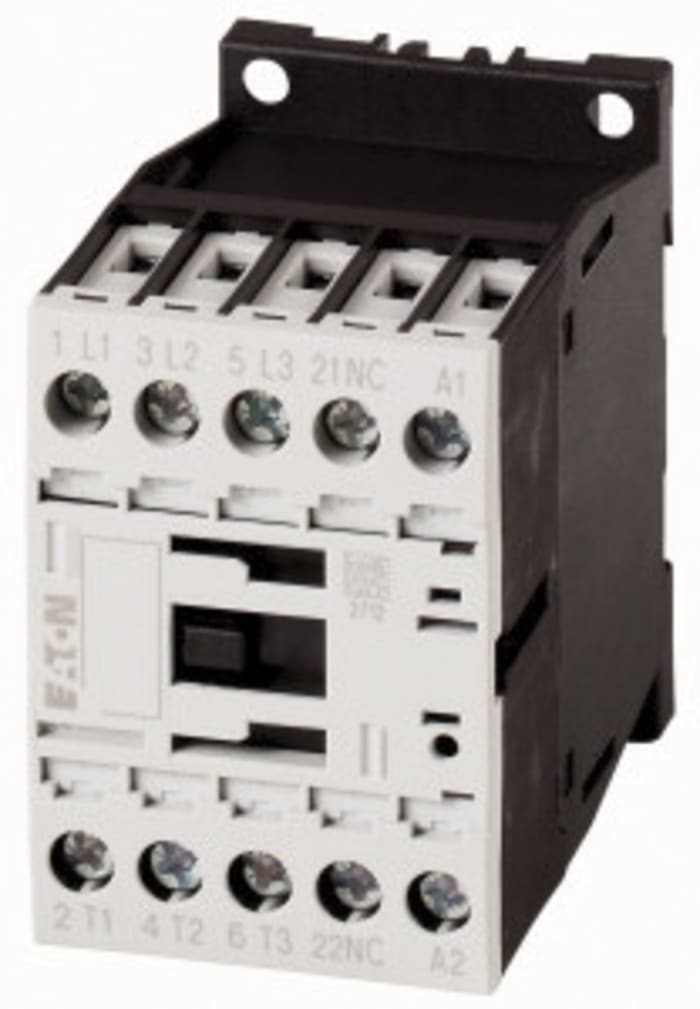 Eaton Contactors Contactor, 24 V dc Coil, 3-Pole, 15 A, 7.5 kW, 3NO, 400 V ac
