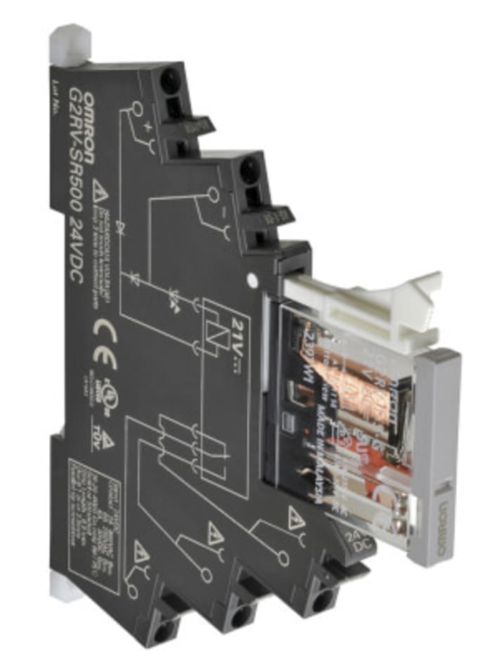 Omron DIN Rail Power Relay, 48V ac/dc Coil, 6A Switching Current, SPDT