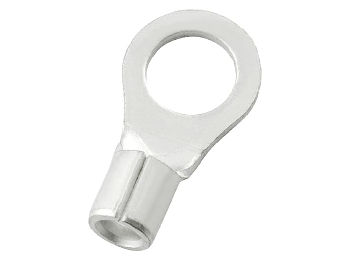 RS PRO Uninsulated Ring Terminal, 5.3mm Stud Size, 1.5mm² to 2.5mm² Wire Size
