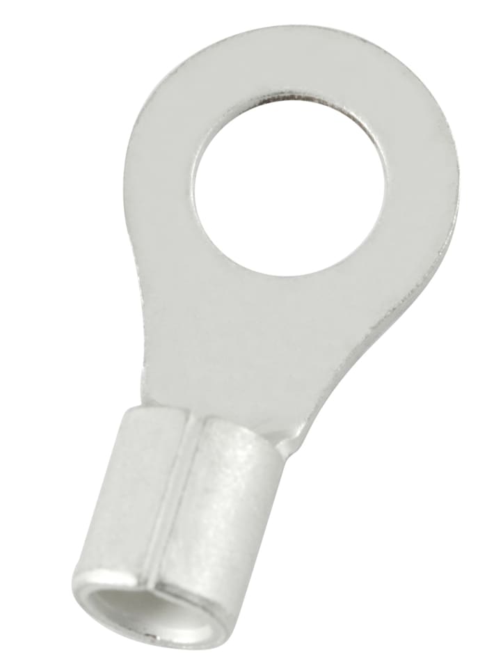 RS PRO Uninsulated Ring Terminal, 8.4mm Stud Size, 8mm² to 8mm² Wire Size