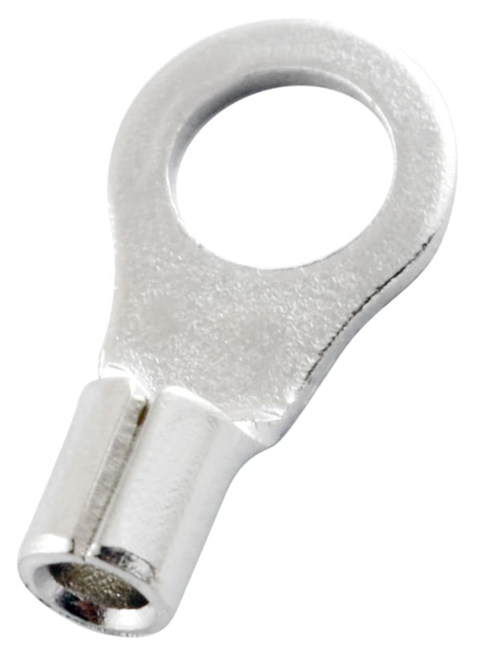 RS PRO Uninsulated Ring Terminal, 5.3mm Stud Size, 1.5mm² to 2.5mm² Wire Size