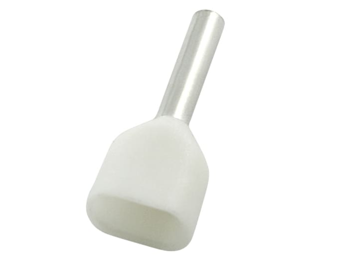 Embout à sertir RS PRO, 2 x 0.75mm², Blanc, longueur 8mm, 2 entrées
