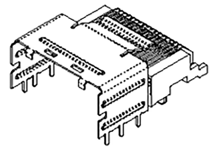 75783-0140 Molex | Molex iPass Series Right Angle Through Hole PCB ...