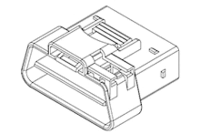 Molex, OBD-II Automotive Connector Plug Black Cable Mount 16 Way, Crimp Termination 68503-1602