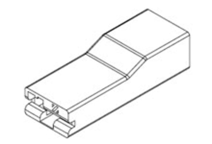 Molex 1 Way Nylon Crimp Terminal Housing, 6.35mm Tab Size, Natural