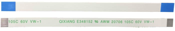 RS PRO FFC Ribbon Cable, 10-Way, 0.5mm Pitch, 100mm Length