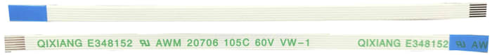 RS PRO FFC Ribbon Cable, 6-Way, 0.5mm Pitch, 100mm Length