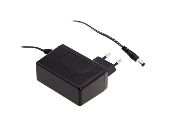 MEAN WELL 60W Plug-In AC/DC Adapter 24V dc Output, 2.5A Output
