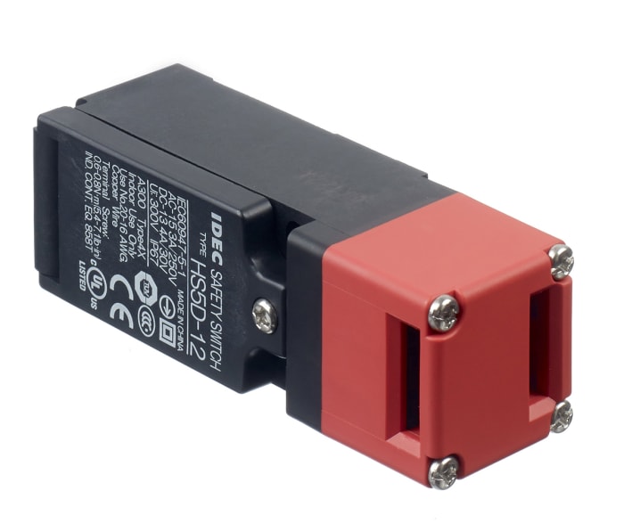 Interruptor de Bloqueo de Seguridad Idec HS5D-12RNM, M20, 1 NA/2 NC, 10 A, 250V, 30V, 1NA + 2NC, Plástico (cabezal),