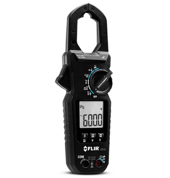 FLIR CM4X Clamp Meter, 60A dc, Max Current 400A ac CAT III 600V With UKAS Calibration