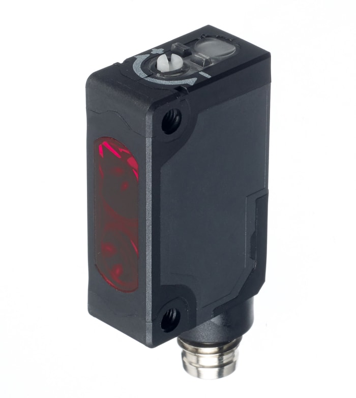 Fotocélula rectangular Idec, Sistema Difuso, alcance 700 mm, salida PNP, Conector de M8 4 clavijas, IP67