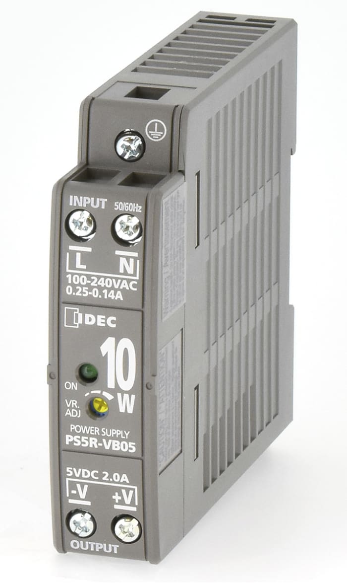 PS5R-VB05 Idec | Idec PS5R Switched Mode DIN Rail Power Supply, 85 → ...