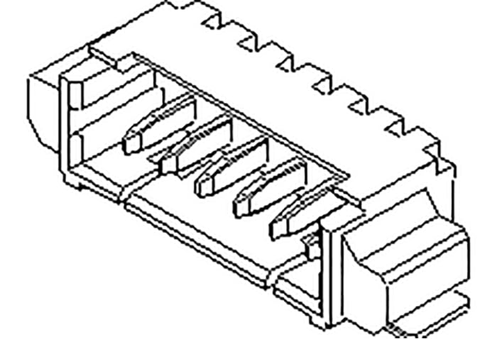 Embases de circuit imprimé Molex, PicoBlade, 3 pôles , 1.25mm 1 rangée, 1.0A, Angle droit