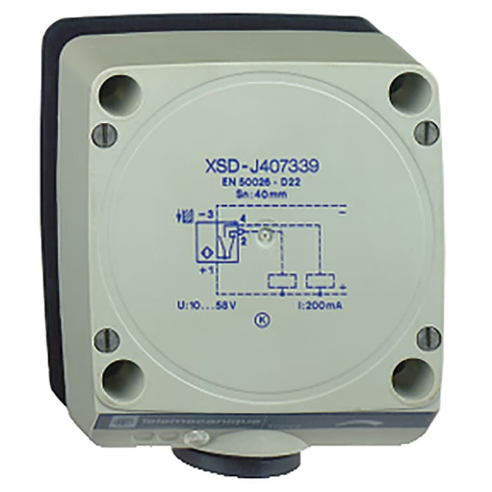 Sensor de proximidad Telemecanique Sensors, alcance 60 mm, 12 → 48 V dc, IP67, 50Hz