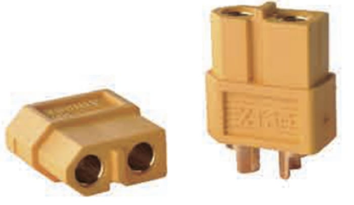 RS PRO Compact Power Connector Socket, 2P, 60A, 500 V dc