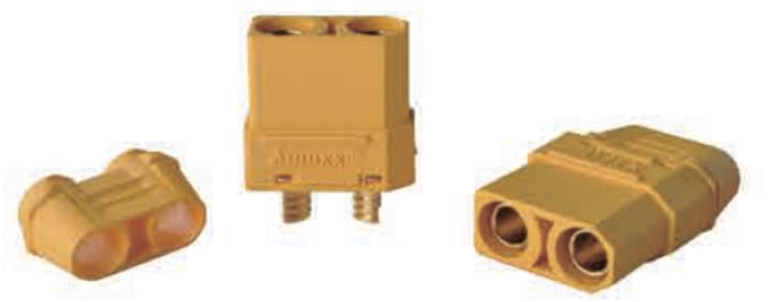 RS PRO Compact Power Connector Socket, 2P, Screw Termination, 40A, 500 V dc