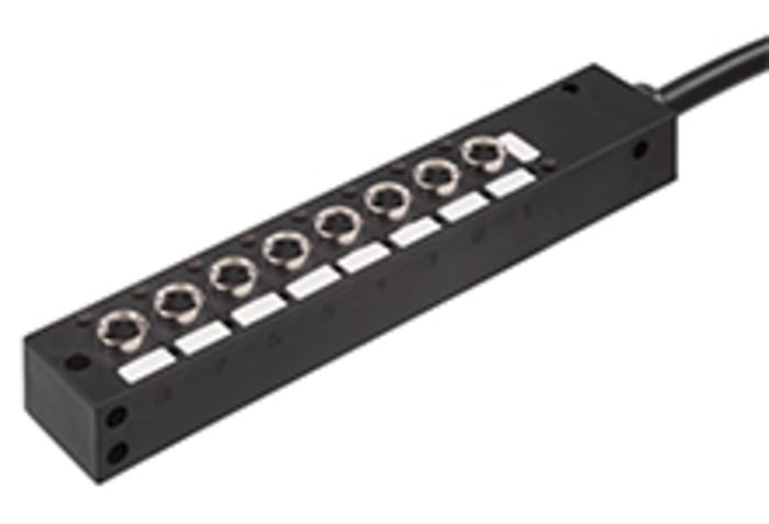 Molex 120247 Series Sensor Box, M8, 5m cable, 3 way, 8 port