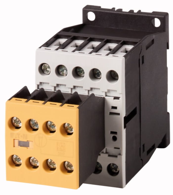 Contactor Eaton DILM de 3 polos, 9 A, bobina 24 V, 4,5 kW