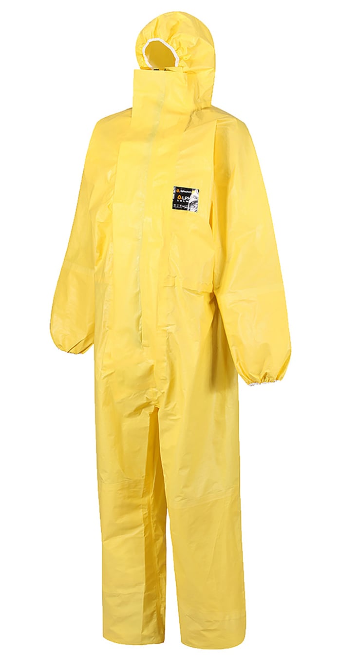Combinaison de protection à capuche Alpha Solway,Taille M en Polyéthylène, Polypropylène, Jaune