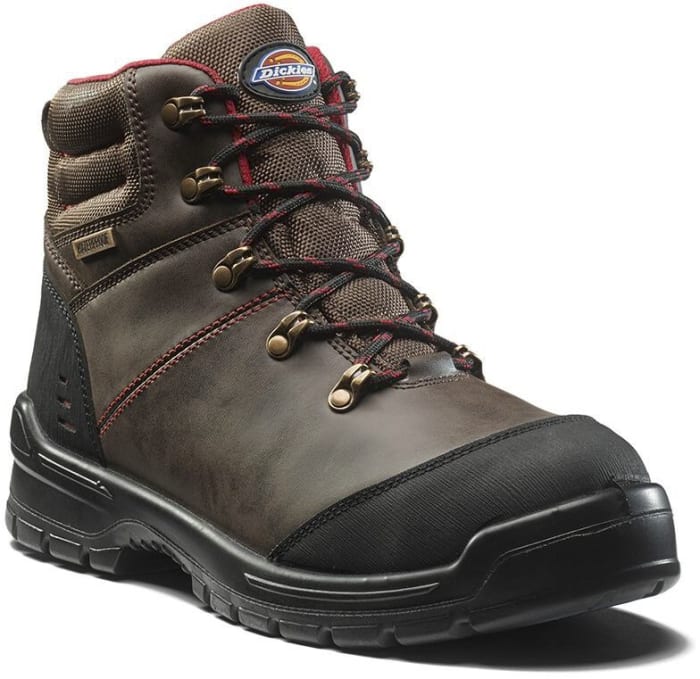 Bottes de sécurité Dickies Cameron, T 42, Marron, S3, SRC, antistatiques