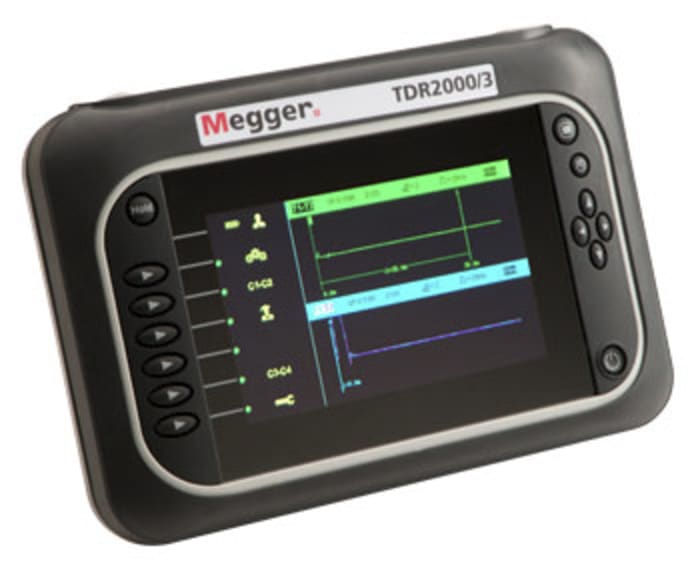 Megger TDR2000/3P Time Domain Reflectometers, 20000m, USB Interface