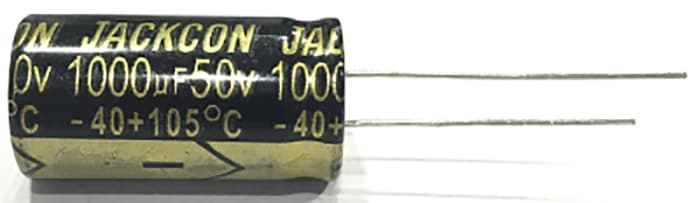 RS PRO 100μF Aluminium Electrolytic Capacitor 16V dc, Radial, Through Hole