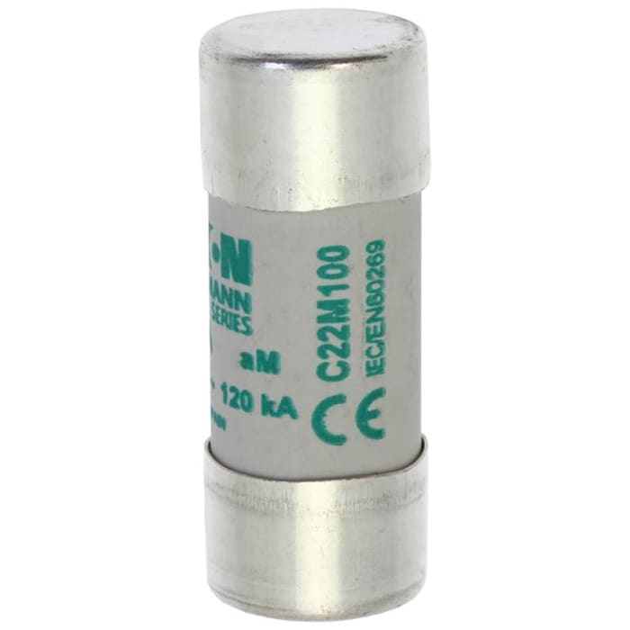 Eaton 100A Ceramic Cartridge Fuse, 22 x 58mm