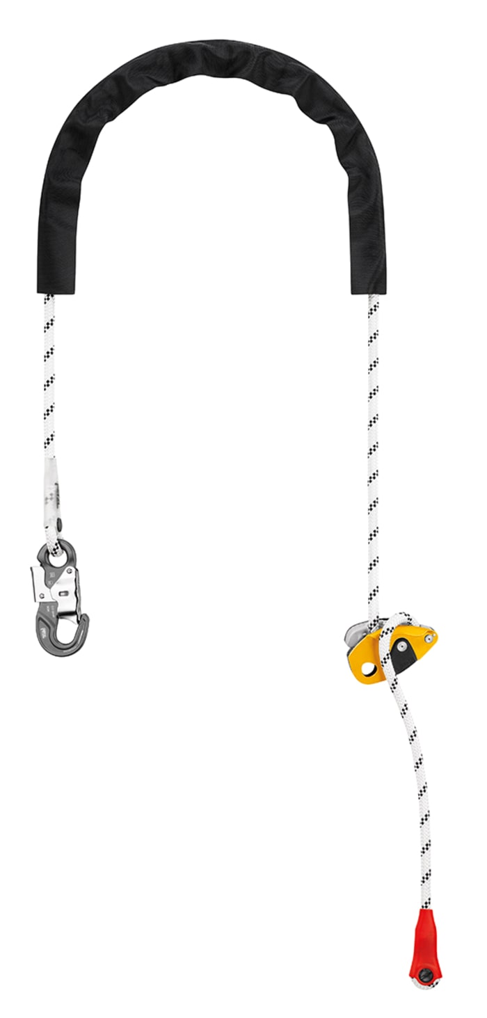 Petzl 5m Work Positioning Adjustable Work Positioning Lanyard Eashook Locking Carabiner Single