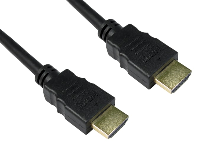 Cable HDMI Negro RS PRO, con. A: HDMI Macho, con. B: HDMI Macho, long. 50cm