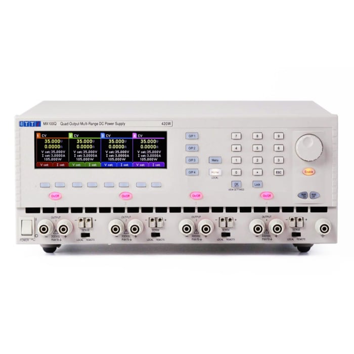 Aim-TTi MX Series Digital Bench Power Supply, 0 → 35V, 0 → 3A, 4-Output, 420W