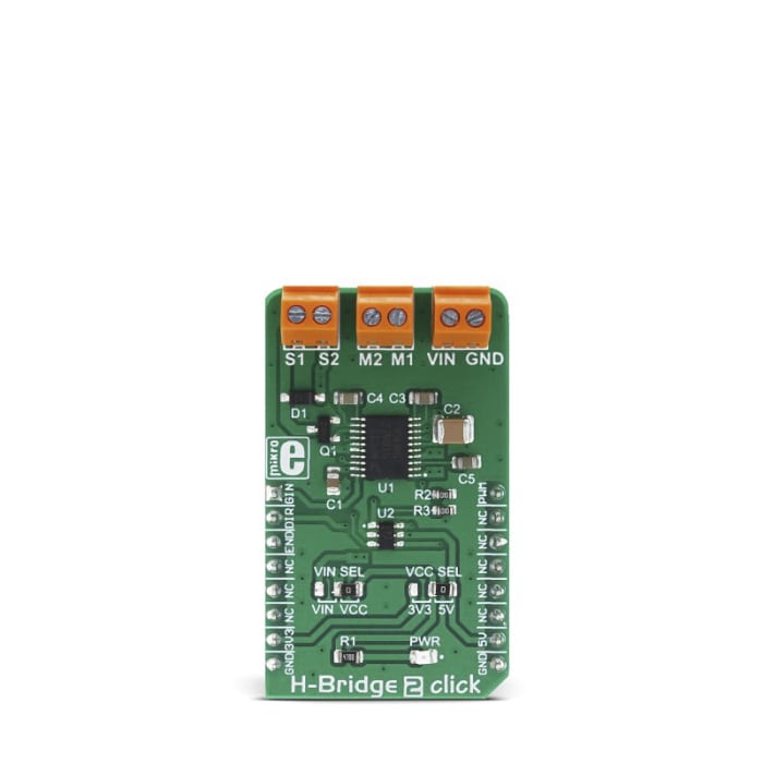 MIKROE-3000 MikroElektronika | MikroElektronika H-Bridge 2 Click Board ...