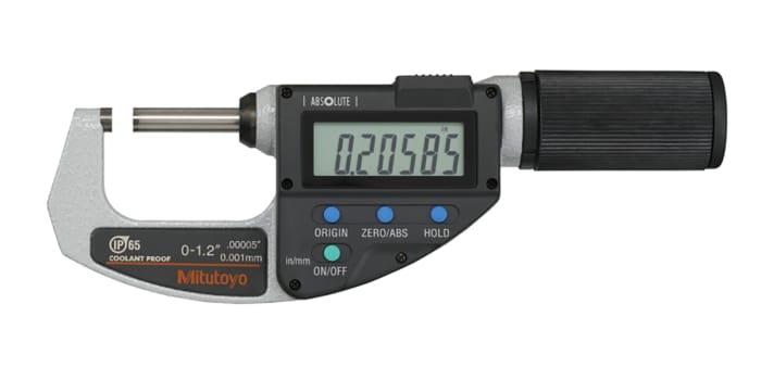 Mitutoyo 293-676-20 External Micrometer, Range 0 mm →30 mm
