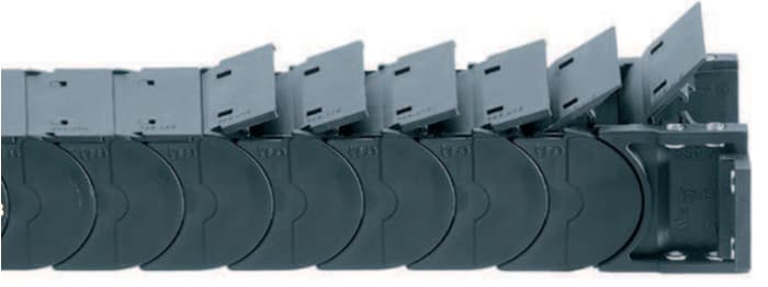 Igus 58, e-chain Black Cable Chain - Flexible Slot, W50 mm x D35mm, L1m, 75 mm Min. Bend Radius, Polymer