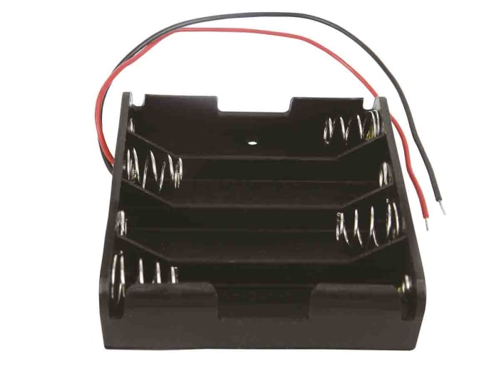 RS PRO AA Battery Holder, Coil Spring Contact