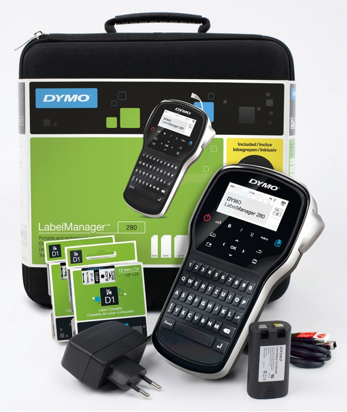Dymo Dymo 280 Handheld Label Printer With QWERTZ Keyboard, Euro Plug