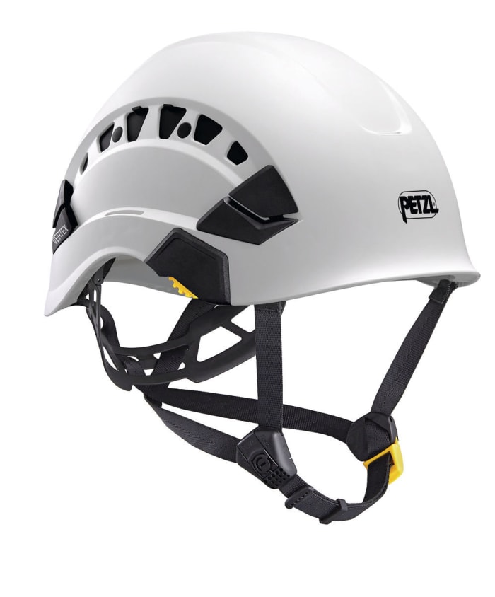 Petzl VERTEX VENT White Safety Helmet with Chin Strap, AdjustableVentilated