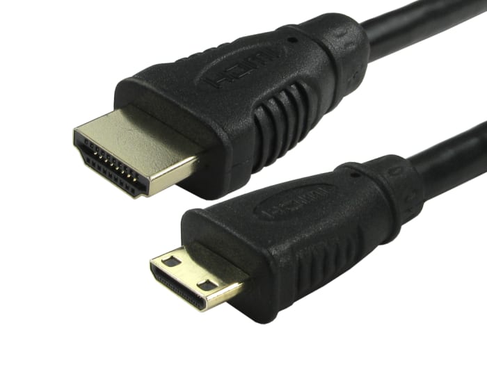 RS PRO 4K High Speed Male HDMI to Male Mini HDMI Cable, 10m