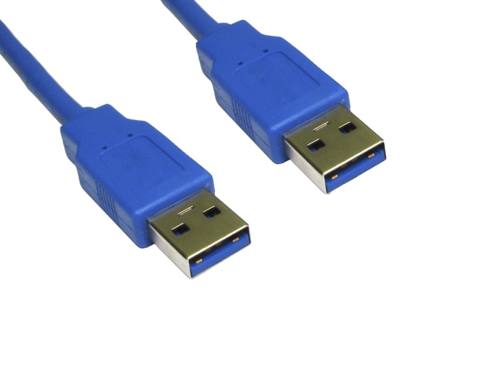 RS PRO USB 3.0, Male USB A to Male USB A, 2m